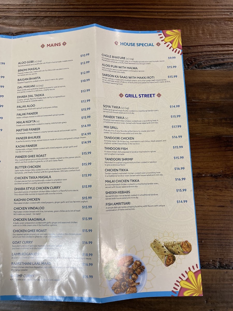Menu - Bibi's Tiffin photo 4