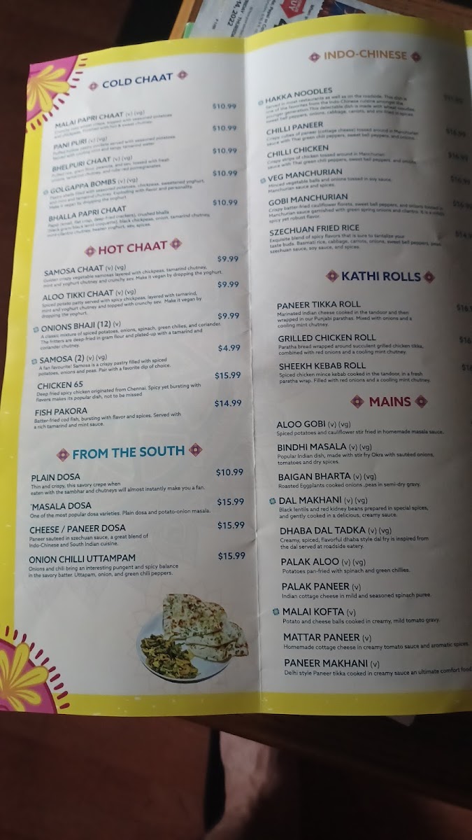 Menu - Bibi's Tiffin photo 6